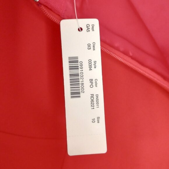 J. Crew Fluted Skater Skirt in Bright Poppy - Picture 8 of 9